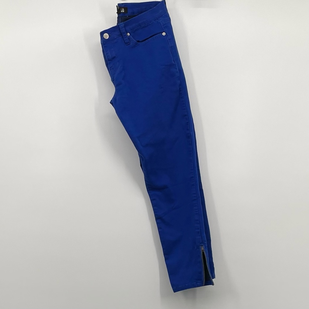 Forever 21 Premium Denim Royal Blue Skinny Jeans Zip Ankle 29